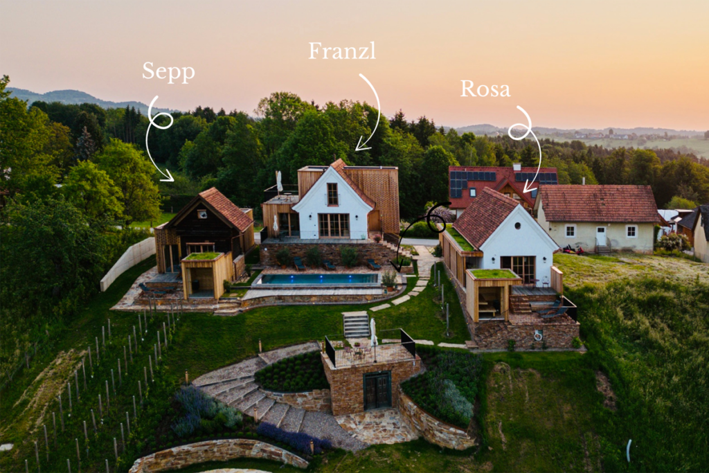 Urlaubsrefugium mit 3 Ferienhäusern - Weststeiermark